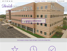 Tablet Screenshot of derickdermatology.com